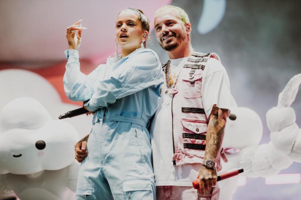 Rosalía and J Balvin.