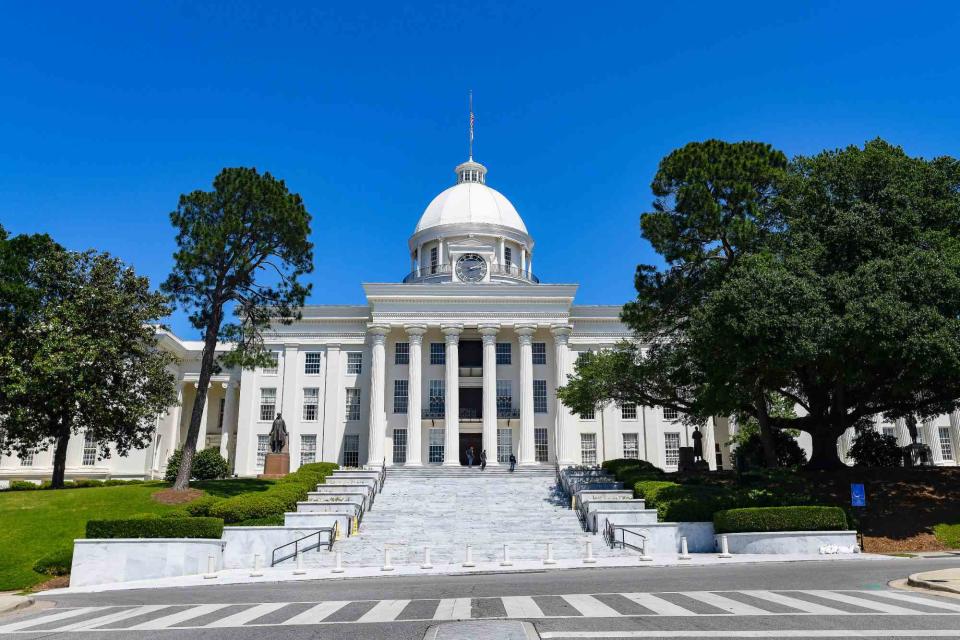 Julie Bennett/Getty Alabama State Capitol