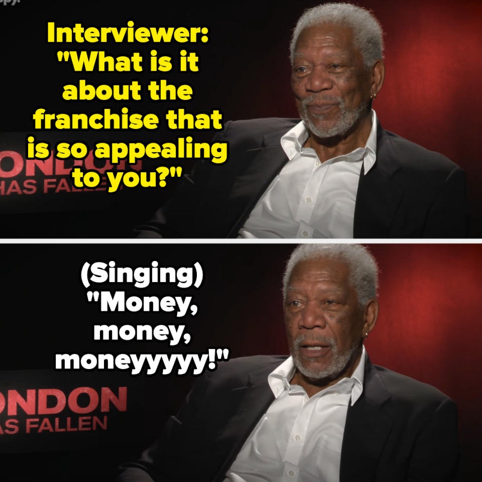 closeup of him in a suit talking during the interview