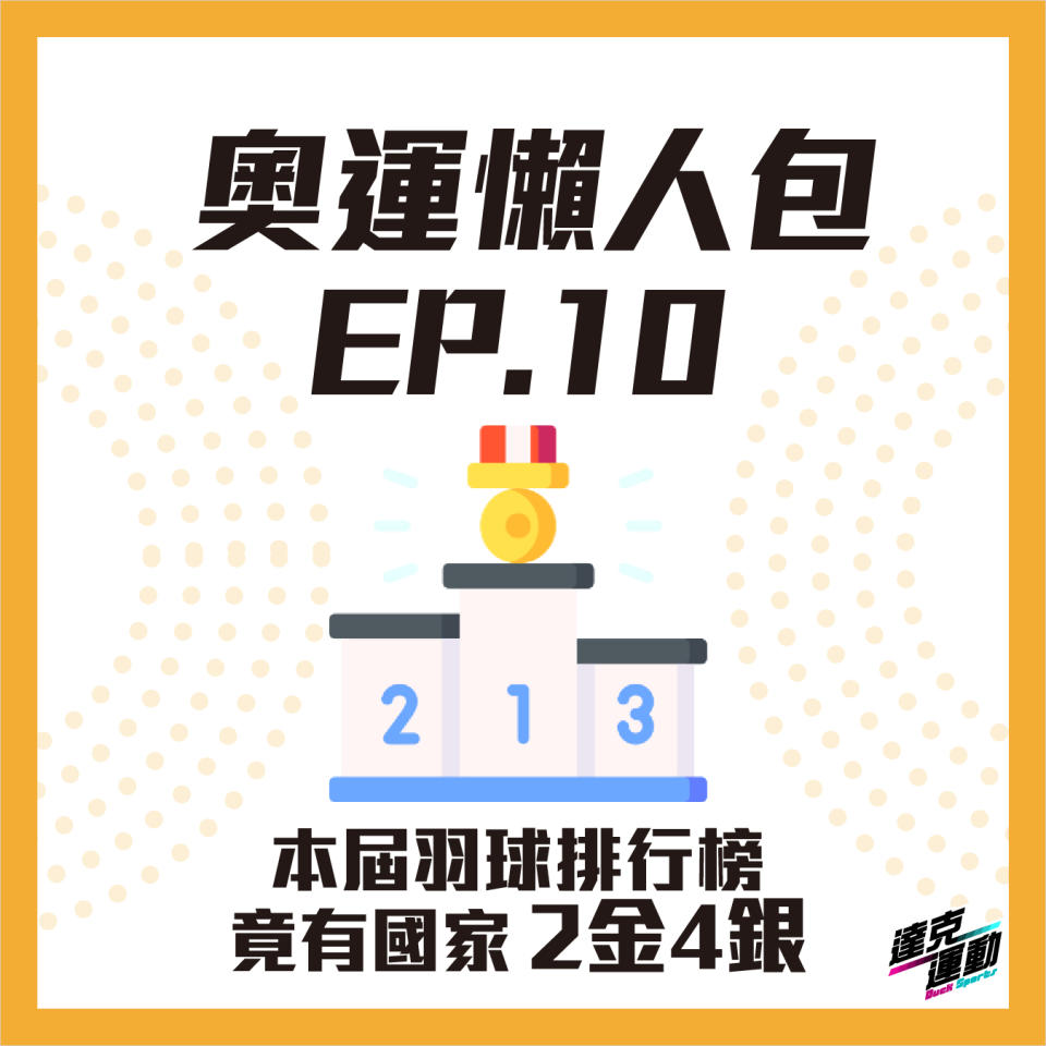 東京奧運羽球竟有國家2金4銀(達克運動提供)