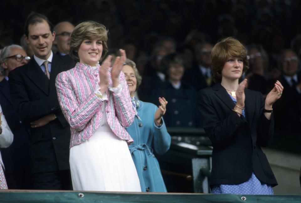 Tennis: Wimbledon: Lady Diana, HRH The Princess of Wales during match at All England Club. London, England 6/22/1981--7/31/1981 CREDIT: Walter Iooss Jr. (Photo by Walter Iooss Jr. /Sports Illustrated via Getty Images) (Set Number: X25769 TK1 )