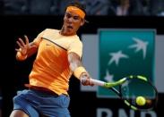 Tennis - Italy Open - Rafael Nadal of Spain v Philipp Kohlschreiber of Germany - Rome, Italy - 11/5/16 Nadal returns the ball. REUTERS/Stefano Rellandini