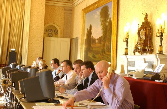 Funeral call centre at the Palace