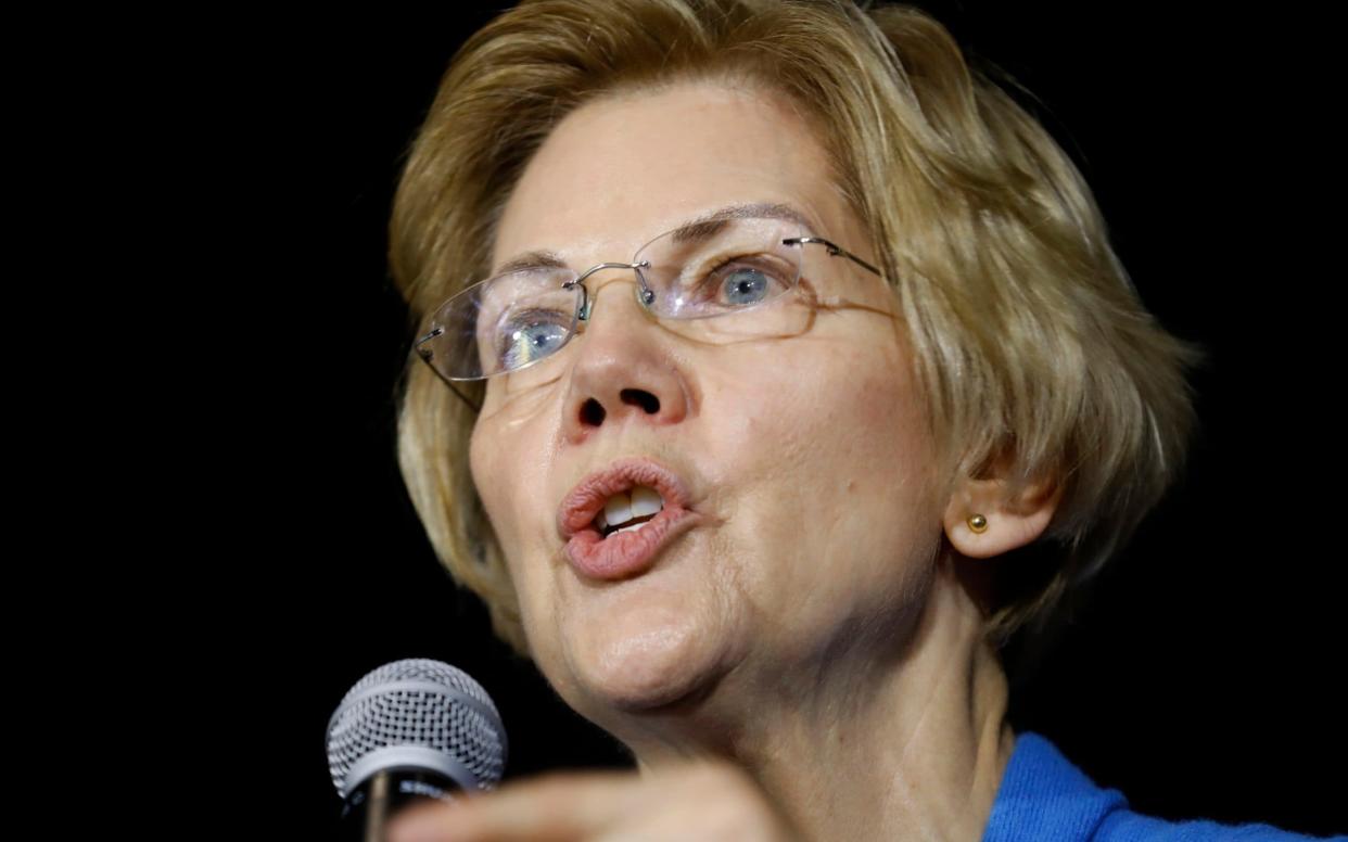 Elizabeth Warren is neck-and-neck with Joe Biden in the race for the 2020 Democratic presidential nomination - AP