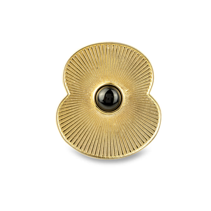 The poppy pins have a gemstone in the centre to signify hope. (Royal British Legion/ PA)