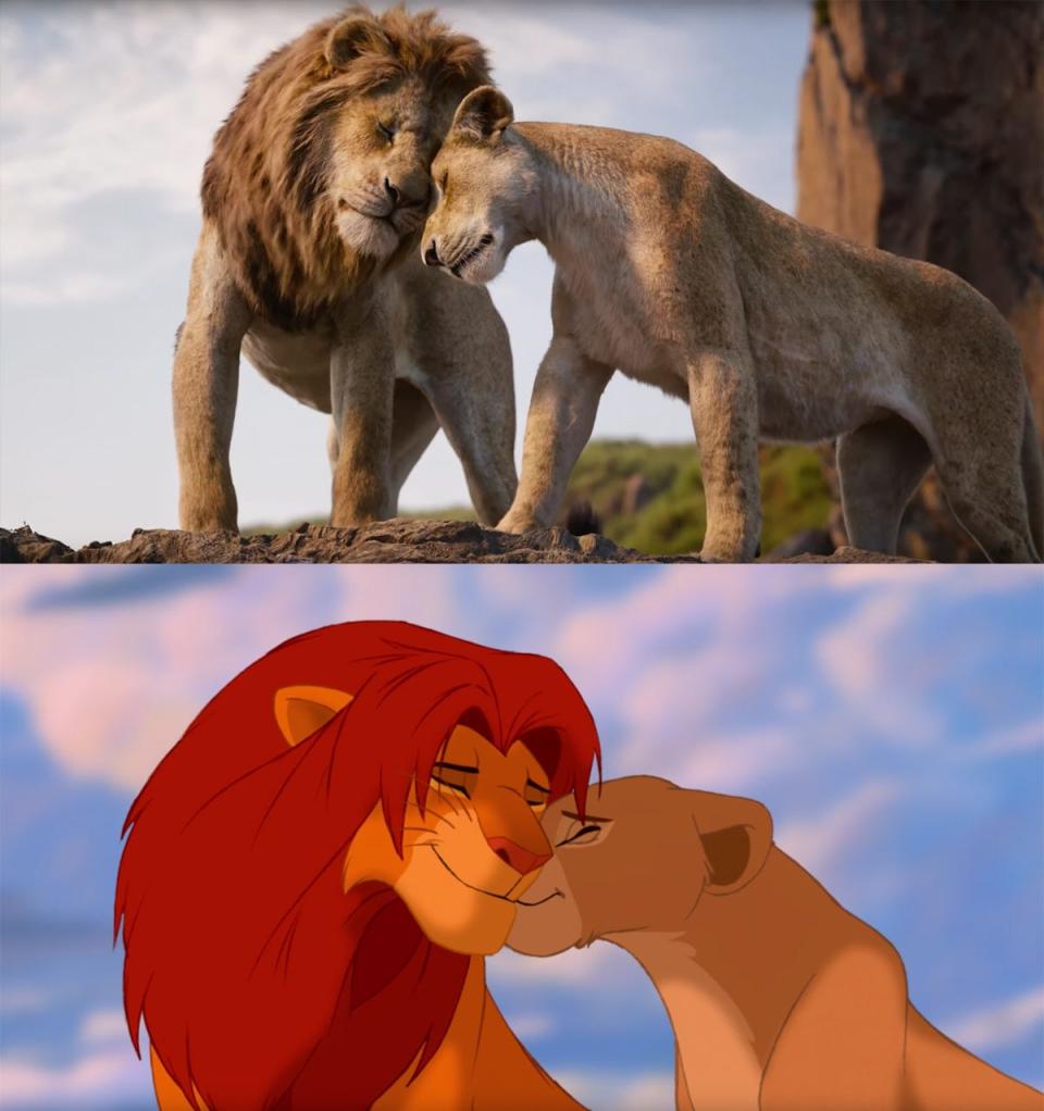 simba nala lion king 2019 1994