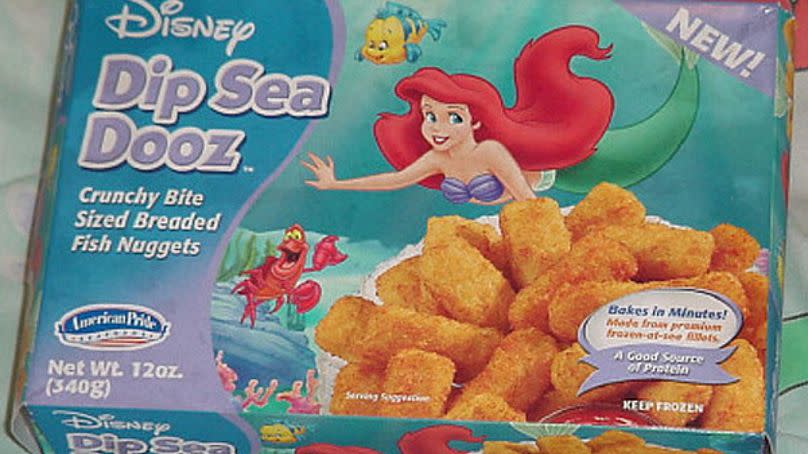 The Little Mermaid fish nuggets