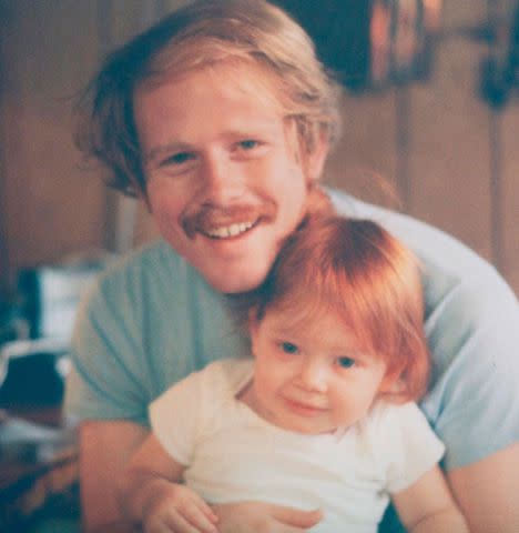 <p>Bryce Dallas Howard/instagram</p> Ron Howard and a young Bryce Dallas Howard