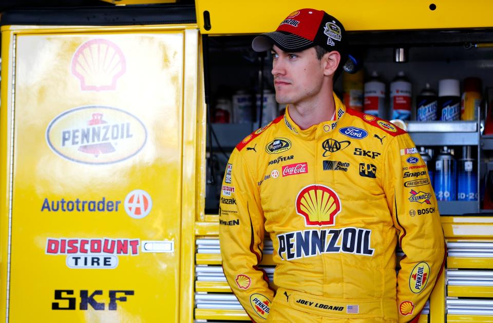 Joey Logano is tied for the points lead in the third round. (Getty)