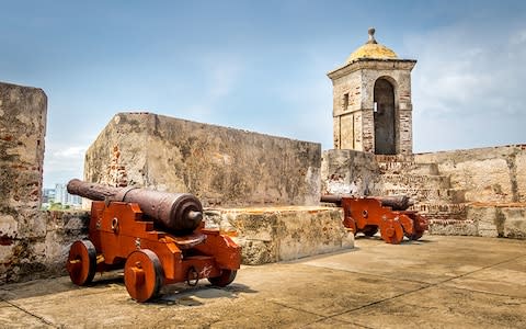 Cartagena's ramparts - Credit: AP