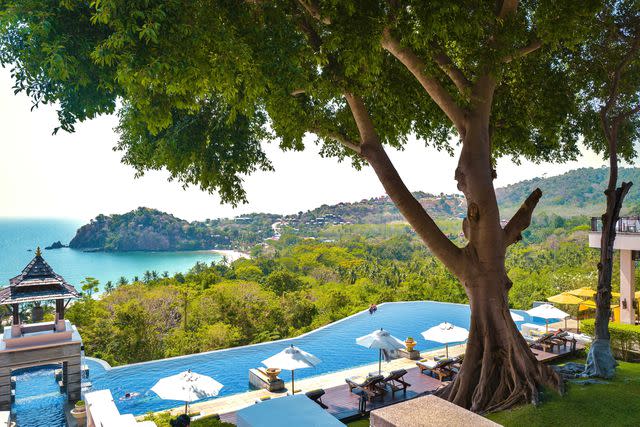 <p>Courtesy of Pimalai</p> Serene views from the pool at Pimalai Resort and Spa, in Thailand.