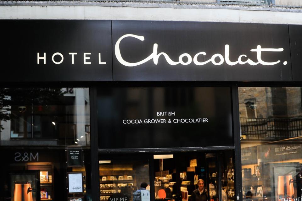 Hotel Chocolat has seen its shares plummet after warning over results for this year and next (Mike Egerton/PA) (PA Archive)