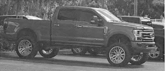 Federal authorities said they photographed Keith William Nicoletta driving this 2020 special-edition Ford F-250 pickup truck from his Dade City home to a local country club where he played golf. (Photo: www.justice.gov)