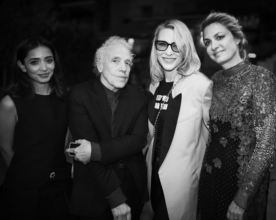 Omara Shetty, Abel Ferrara, Cate Blanchett and Laure de Clermont-Tonnerre at Lanvin's dinner at Cannes.