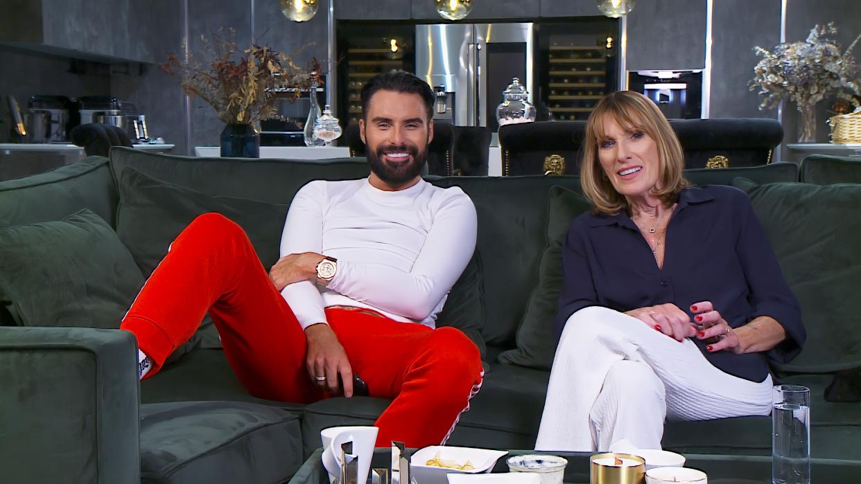 Pictured: Rylan and Linda - Celebrity Gogglebox (Channel 4)