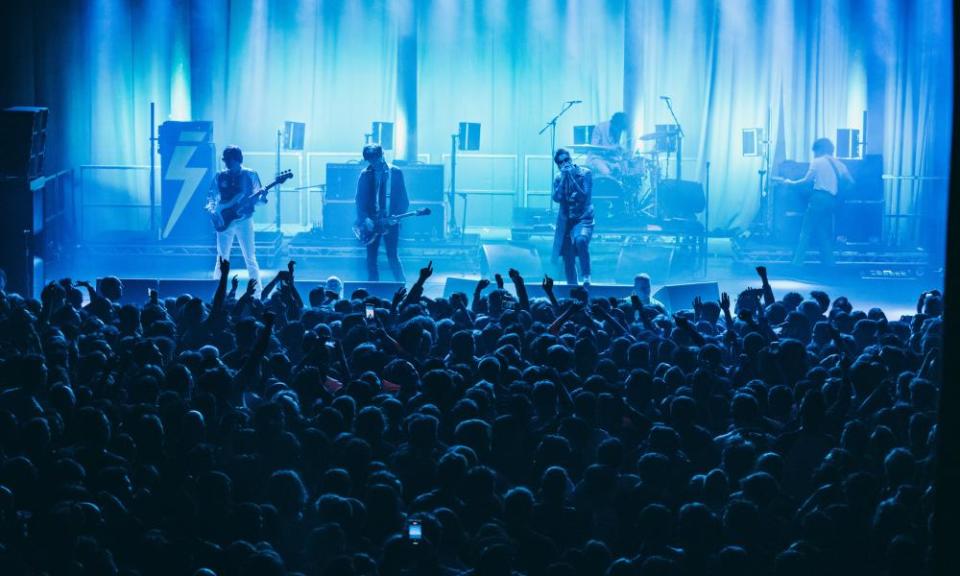 No room on the dancefloor … the Strokes at the Roundhouse.