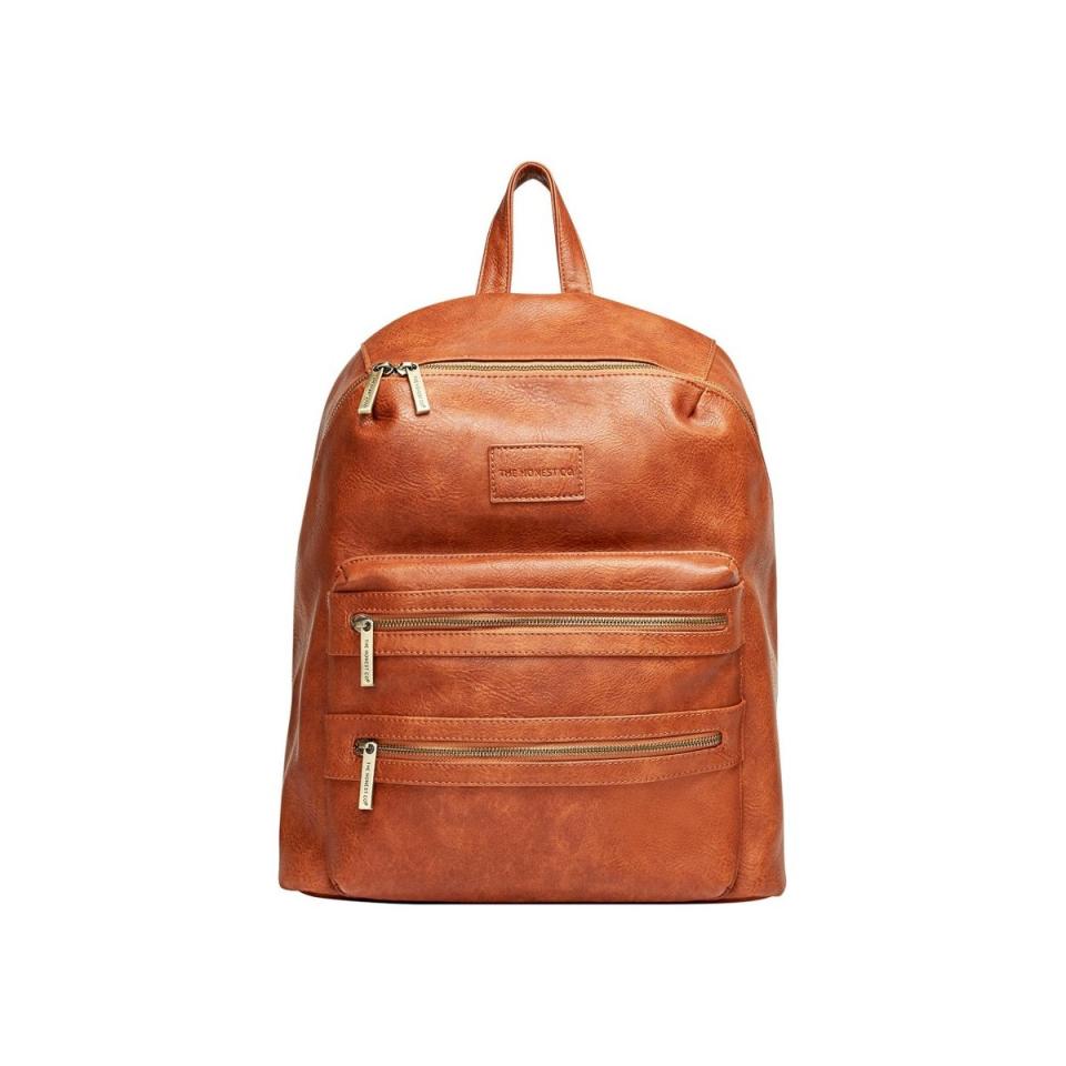 Faux Leather Diaper Backpack