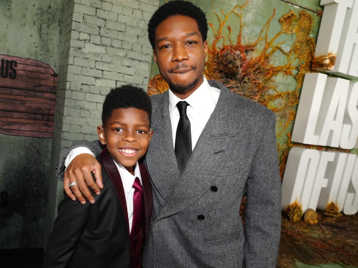 Keivonn Woodard and Lamar Johnson at "The Last of Us" Los Angeles Premiere on January 09, 2023.