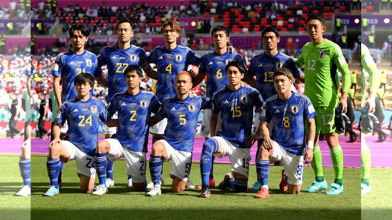 日本隊。（圖／翻攝自FIFA推特）