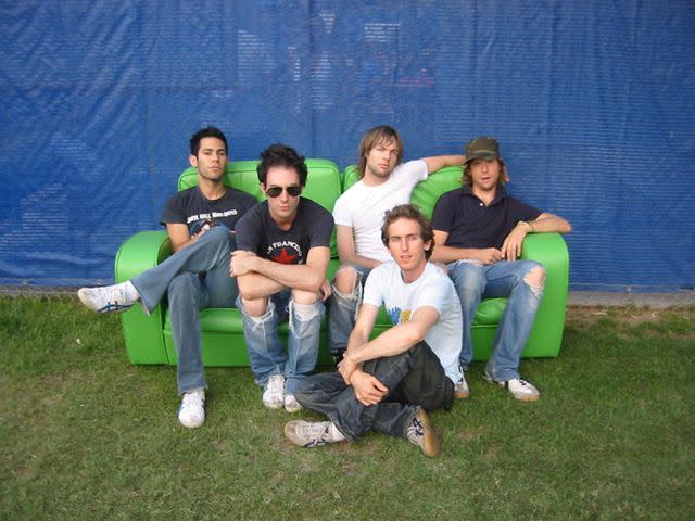 <p>Courtesy of Ryan Dusick</p> Maroon 5 at their start