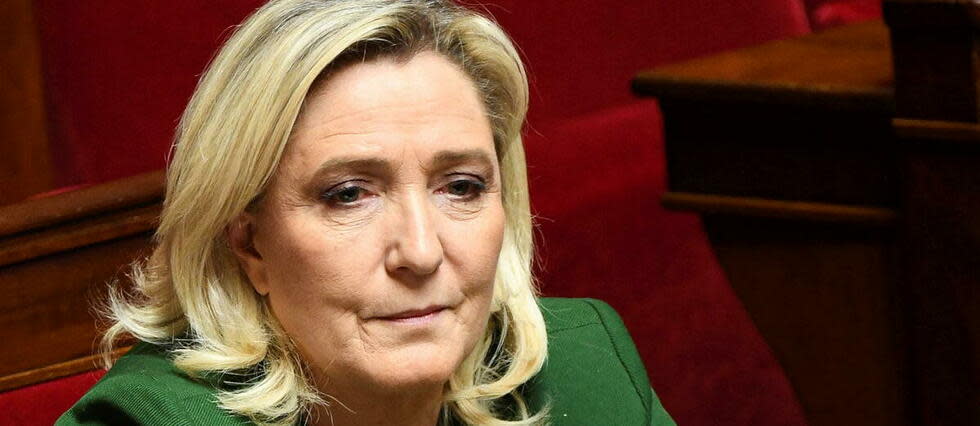 Jordan Bardella et Marine Le Pen ont demandé aux orateurs du parti « de ne plus répondre aux sollicitations de BFM, plateaux, duplex, interviews ».  - Credit:BERTRAND GUAY / AFP