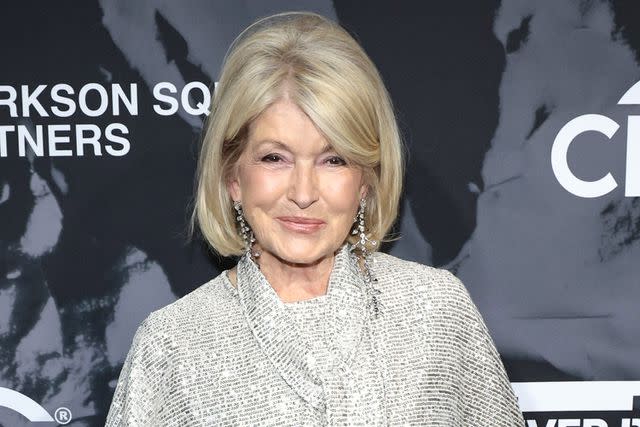 Martha Stewart's Super-Sparkly Silver Dress Had the Highest Slit