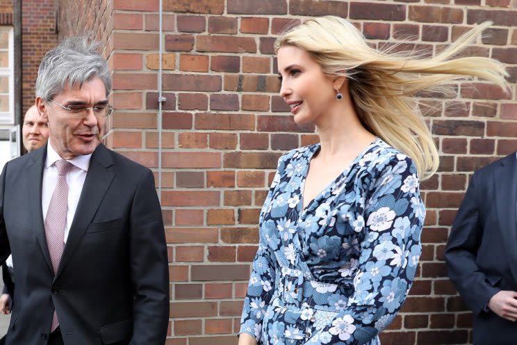 Ivanka Trump attended the W20 conference on empowerment for women in Berlin. (Photo: Sean Gallup/Getty Images)