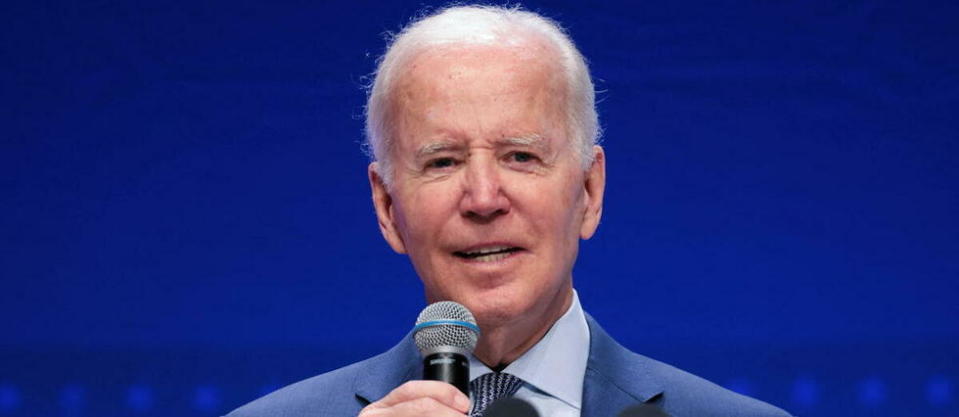 Joe Biden a prononcé une allocution concernant la lutte contre la malnutrition et le combat pour la sécurité alimentaire.  - Credit:Photo OLIVER CONTRERAS / AFP