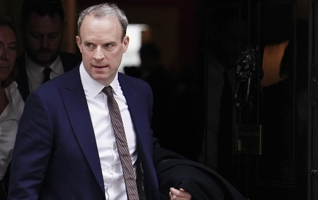 Dominic Raab wrote last Friday to the chairman of his local Conservative Association explaining his decision - Jordan Pettitt/PA