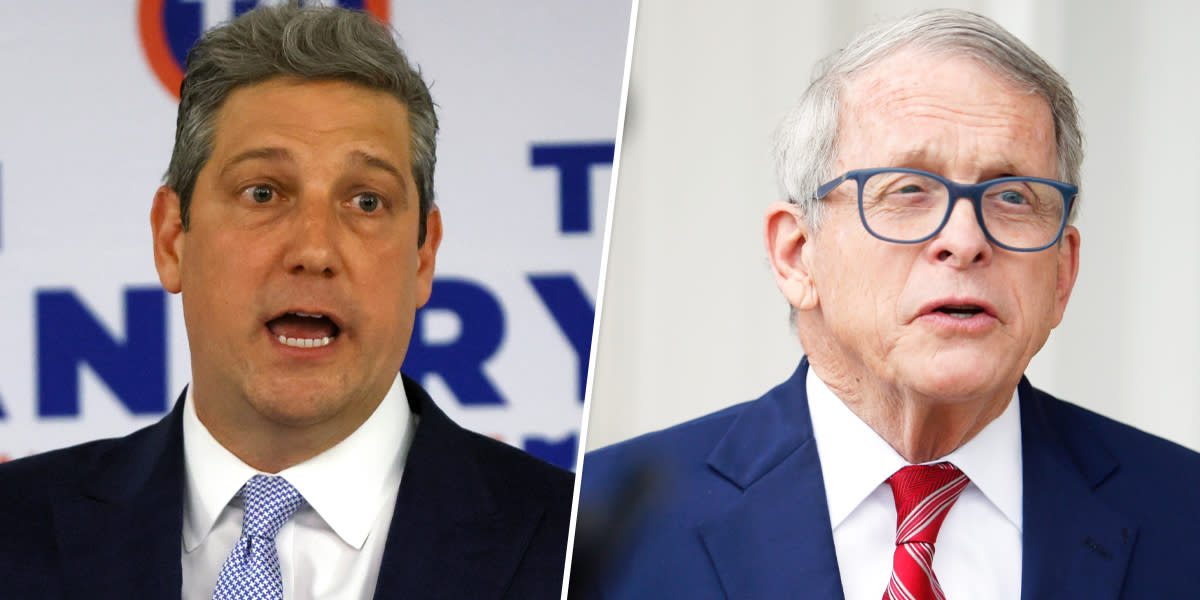 Tim Ryan, Mike DeWine. (AP)