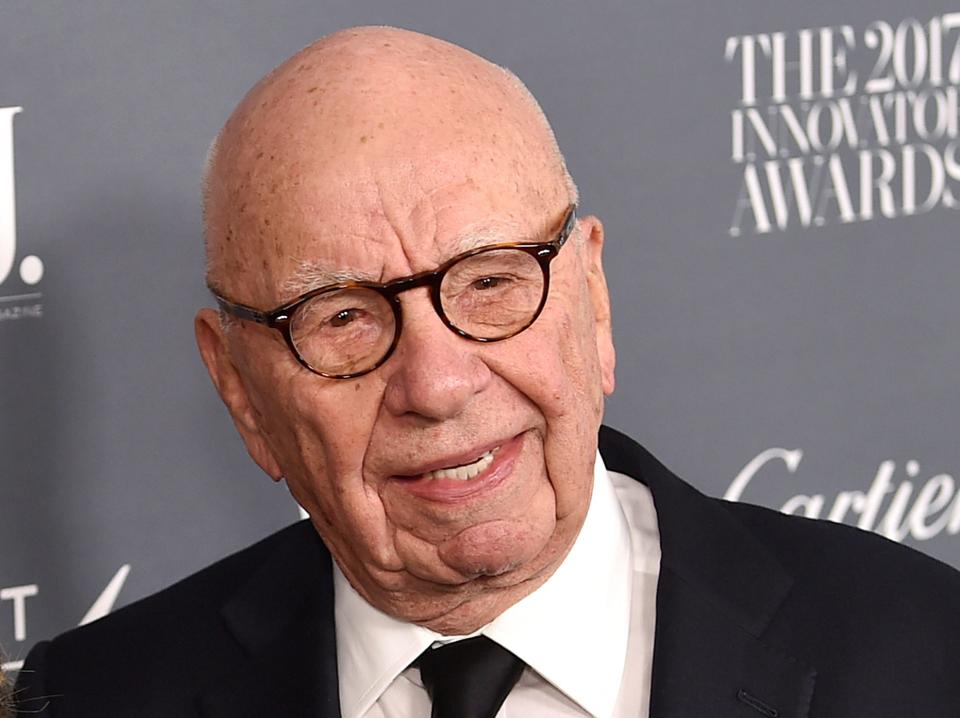 Fox News chairman and CEO Rupert Murdoch on Nov. 1, 2017, in New York City.