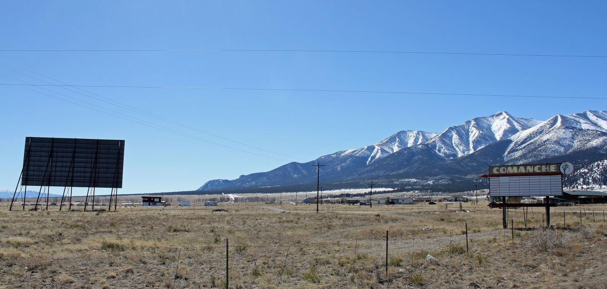 The Comanche Drive-In, located 17063 County Road 306 in Buena Vista, Colorado. The property is listed on the National Register of Historic Places.