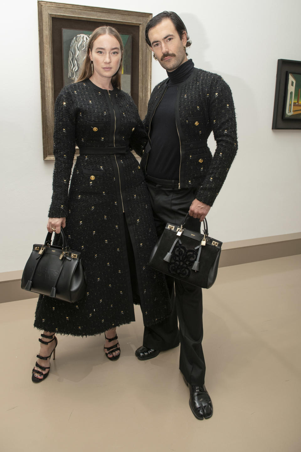 Isabelle Chaput and Nelson Tiberghien at the Giambattista Valli show. - Credit: Yannis Vlamos/Courtesy of Giambattista Valli