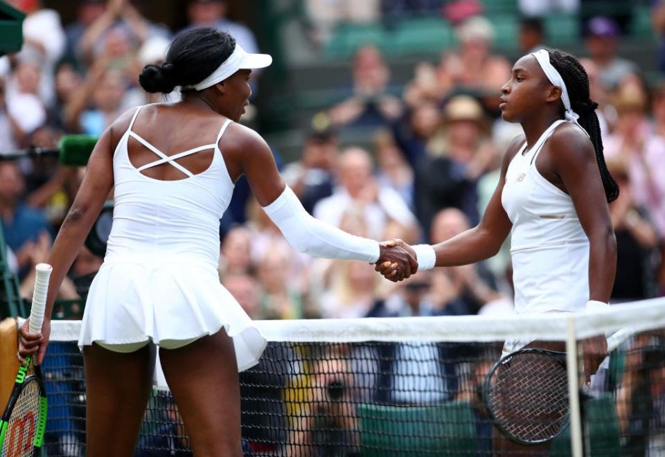 Cori Coco Gauff and Venus Williams