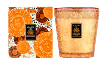 VOLUSPA Spiced Pumpkin Latte Glass Candle