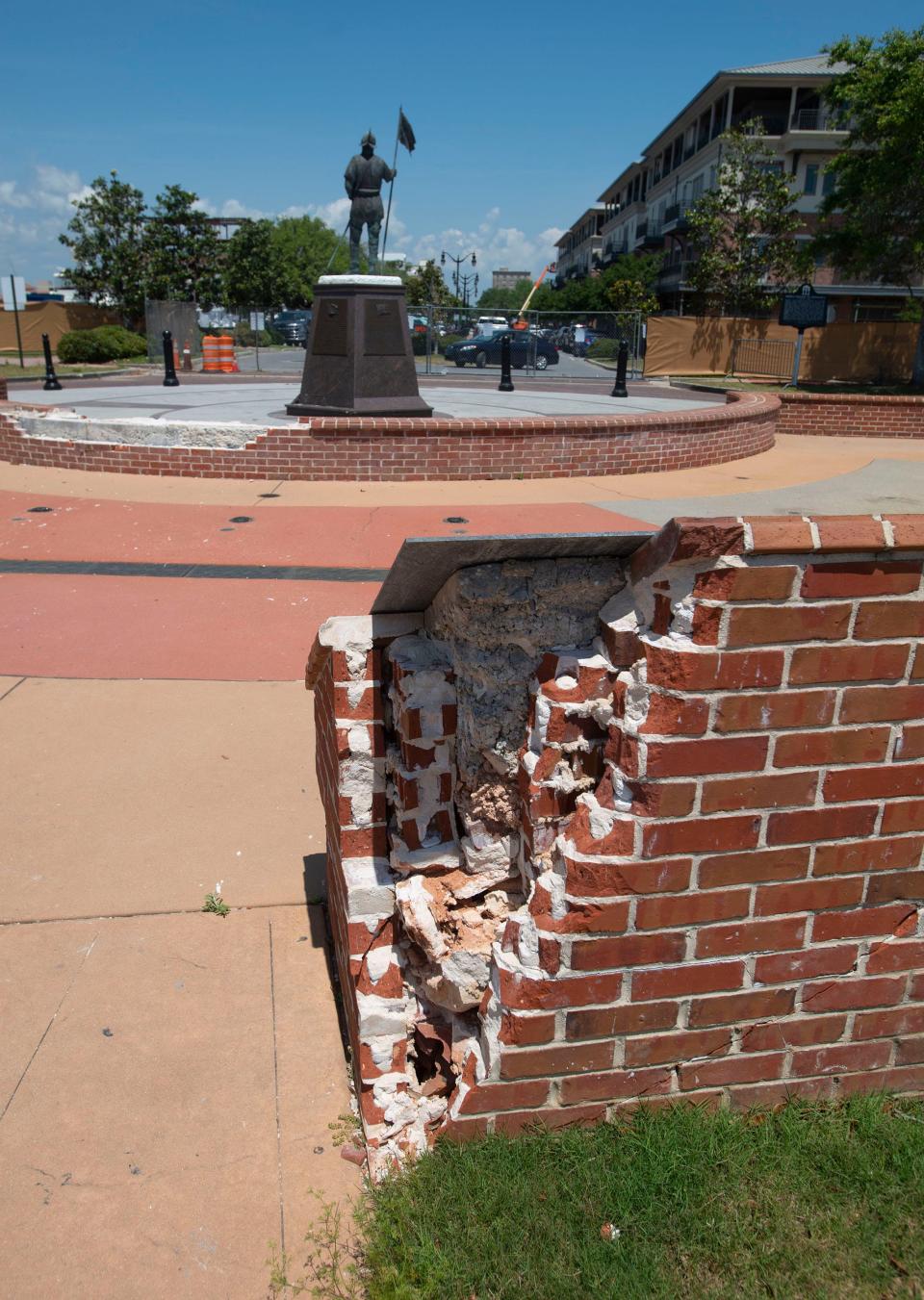 Damage left behind by Hurricane Sally is easy to find and still being repaired in April of 2022, nearly two years after the storm made landfall along the Gulf Coast in Sept. 2020.