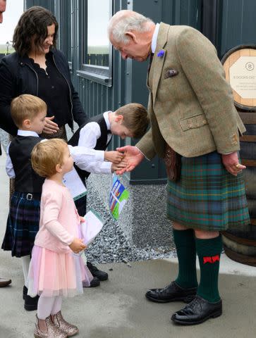 <p>Tim Rooke/Shutterstock</p> King Charles opened 8 Doors Distillery in John O'Groats, Scotland on August 2.