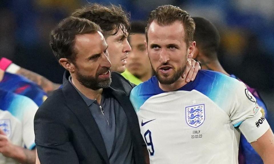 Gareth Southgate and Harry Kane