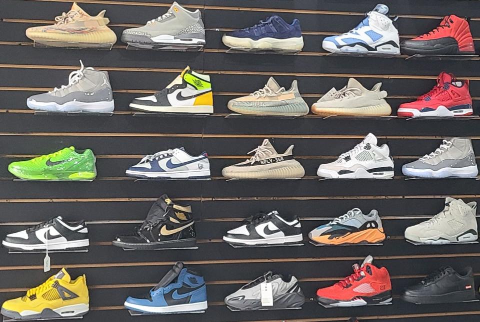 Sole Fresh 740 has walls of shoes available for everyone in your life.