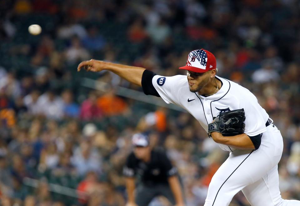 Joe Jimenez may not be a 2022 All-Star, but he still got to wear a goofy cap on July 4.