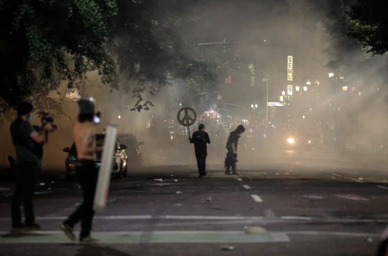 Protest against racial inequality in Portland