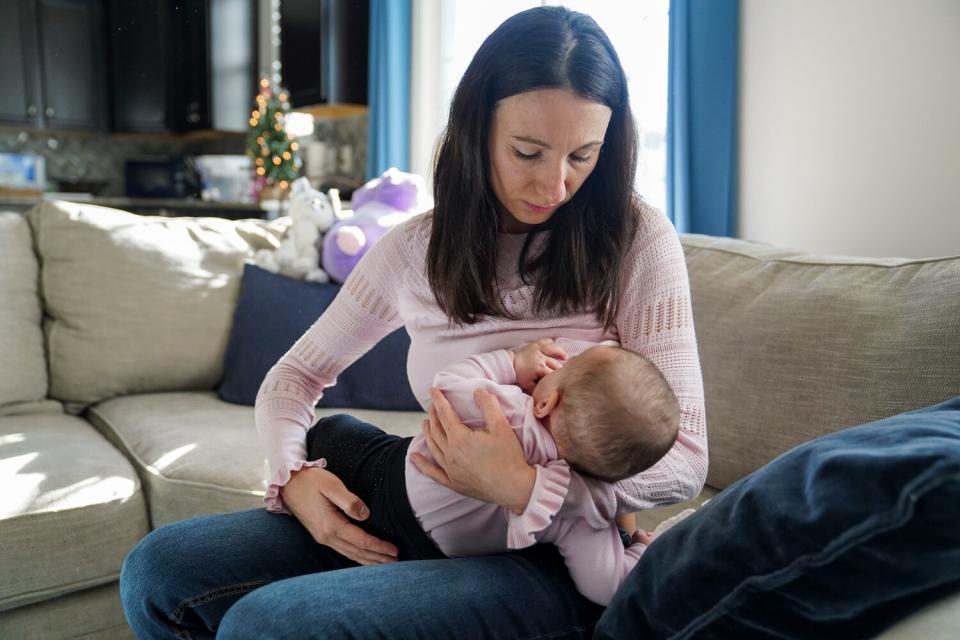 Arleta Ramirez breastfeeding