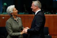 Eurozone Finance Ministers meeting in Brussels