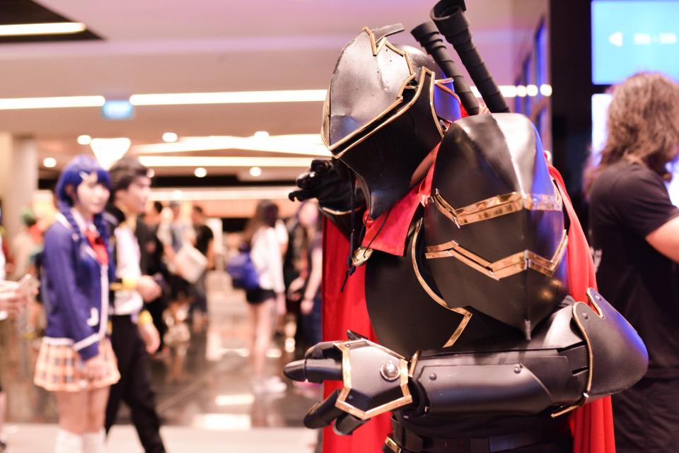 Cosplayers at the Suntec Convention Centre for this year’s Anime Festival Asia Singapore.