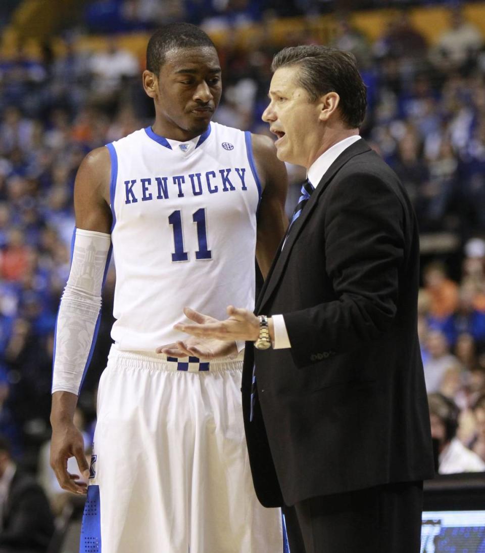 John Wall was the first of dozens of one-and-done stars at Kentucky with John Calipari as coach.