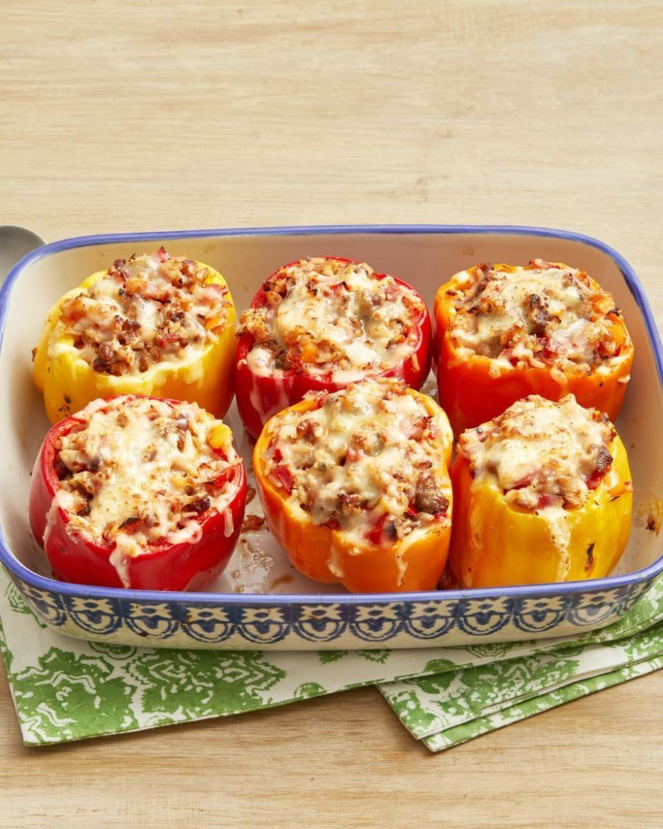 Sausage and Rice Stuffed Peppers