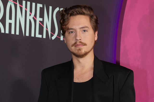 <p>Eric Charbonneau/Getty</p> Cole Sprouse on Feb. 5