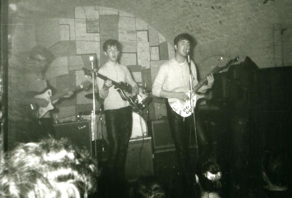The Beatles playing the Cavern Club in 1961 (PA)