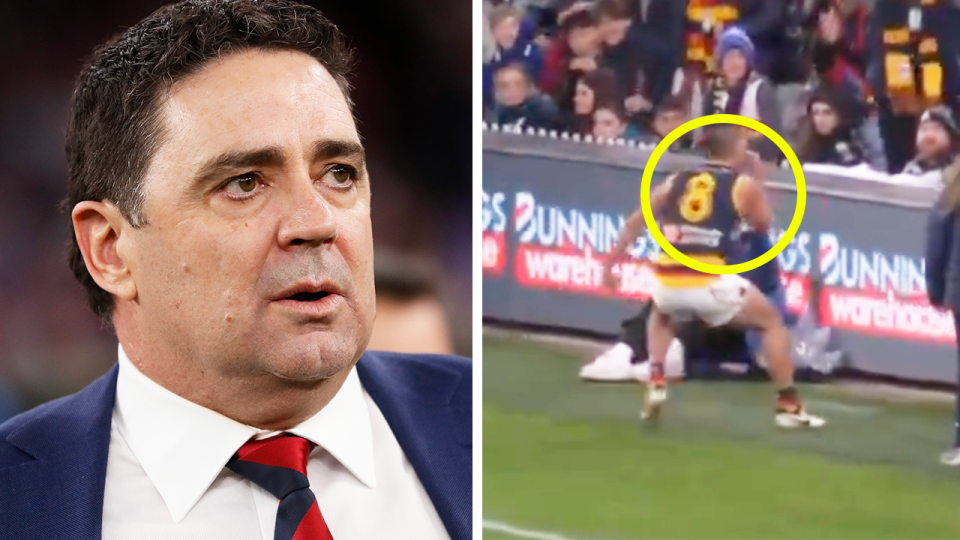 Melbourne great Garry Lyon (pictured left) has jumped to the defence of Josh Rachele (pictured right) after reports he could be dropped this weekend after his antics. (Images: Getty Images/Fox Sports)