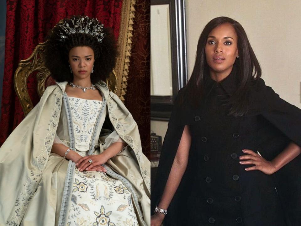 Young Charlotte (India Amarteifio) and Olivia Pope (Kerry Washington)